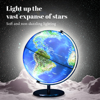 Globe le plus pratique Éclairage LED Globe Globe mondial Image satellite AR Globe mondial de bureau pour enfants et adultes Étudiants