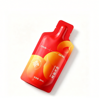 Pochette d'emballage liquide nutritionnelle personnalisée de forme irrégulière, sachet laminé PE de qualité alimentaire haute barrière pour suppléments et boissons