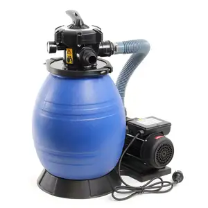 Pompa filtro a sabbia per piscine fuori terra 13 pollici 24L 370W pompe filtro sistema di filtri con valvola Multi-porta a 6 vie