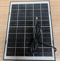 Small Rechargeable Power Energy System Monocrystalline Silicon 7w Solar Panel for Charging WiFi 4G Security Battery Camera