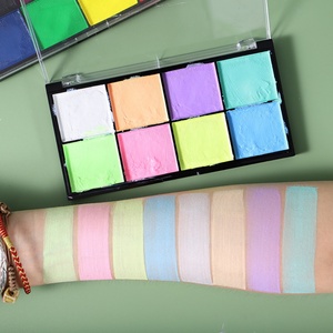 Neon UV Face <b>Paint</b> Palette Water Activated Aqua Body <b>Paint</b> Eyeliner High Pigment Party Festival Private Label Face <b>Paint</b> <b>Set</b> - Product Image 4