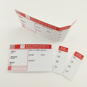 Tarjeta de embarque de pedido de billetes de avión de papel térmico personalizado de fábrica a bajo precio. - Product Image 5