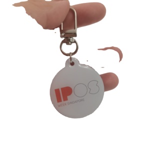 Code QR code à barres numéro d'identification étiquettes Nfc porte-clés logo personnalisé porte-clés Rfid porte-clés porte-clés - Product Image 6