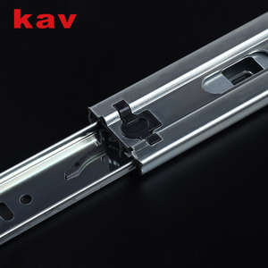 Soft Close Full Extension 45mm Width Heavy Duty Telescopic Channel Ball Bearing Drawer <strong>Slide</strong> <strong>Rail</strong> for Kitchen Cabinets 21-30kg - Product Image 4