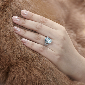 Anillo de Compromiso de Plata de Ley 925 con Halo de Corte Redondo de 3 Quilates y Diamante Natural Moissanita, Anillo de Boda Unisex de Moda - Product Image 6