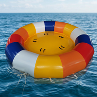 Bateau de fête gonflable flottant en PVC personnalisé, remorquable, pour sports nautiques