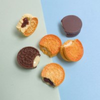 100 pièces de décorations plates en résine en forme de biscuits 3D simulés, pour scrapbooking, artisanat DIY, accessoires de décoration faits main pour téléphones et nœuds pour cheveux