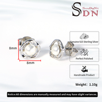 Boucles d'oreilles élégantes et minimalistes en argent sterling S925 avec perle d'eau douce plaquée rhodium, idéales pour un cadeau d'anniversaire de mariage