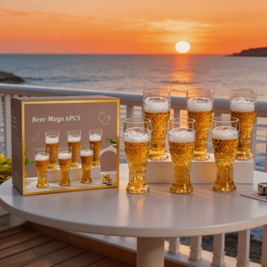 Chope à <span class=keywords><strong>bière</strong></span> en verre de style moderne grande capacité pour <span class=keywords><strong>bière</strong></span>, eau et vin, idéale pour les bars à domicile et les fêtes - Product Image 5