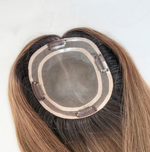 Pelucas de Cabello Natural para Mujer, para Cabello Fino, Tupé Femenino, Color Natural, 130% de Densidad - Product Image 4