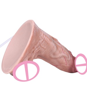 Realistic Squirting Ejaculating Silicone Adult Toy <b>Dildo</b> Large Butt Plug with Strong Hands-Free Suction Cup for Adult Women - Product Image 4