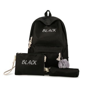 Ensemble 3 pièces <span class=keywords><strong>Sac</strong></span> à dos antivol <span class=keywords><strong>pour</strong></span> étudiants du premier cycle du secondaire <span class=keywords><strong>Sac</strong></span> à crayons <span class=keywords><strong>Sac</strong></span> à bandoulière Couleurs bonbon Motif de caractère Polyester - Product Image 3