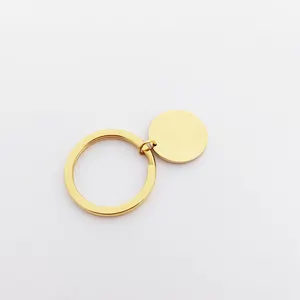 Amazon en çok satan kesme diski anahtarlık Llaveros Personalizados toptan boş disk kolye altın takı kadınlar için Joyeria Mujer