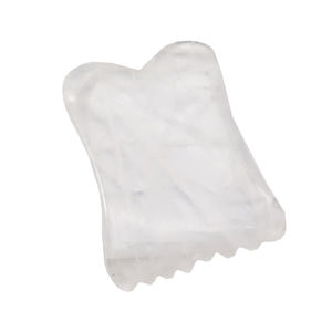 Nouvelle forme clair Quartz Gua Sha outil Guasha blanc cristal clair conseil Massage pour visage corps cou <span class=keywords><strong>Faial</strong></span> - Product Image 6