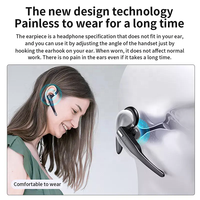 YYK525 Earpiece tunggal kualitas tinggi 2024 Earphone Stereo Earhook mode dengan Logo kustom untuk mengemudi