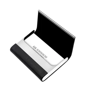Роскошный Модный деловой держатель для кредитных карт, водонепроницаемый чехол из искусственной кожи для визитных и именных карт с магнитной застежкой