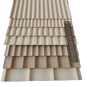 BAIYI fabbrica goffrato pannello morbido in rilievo di carta 3D pasta di legno per mobili