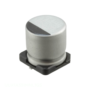 Distribuidor Autorizado de Condensadores de Montaje Superficial CAP ALUM 330UF 20% 10V SMD 330 uF UUX1A331MNL1GS - Product Image 1