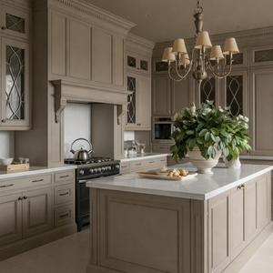 Armoires haut de gamme en bois massif, fabrication sur mesure, finition laquée, système modulaire à fermeture douce pour villa européenne de luxe - Product Image 2