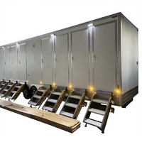 Remorque Sanitaire Portable Écologique 8 Stations Élégante – Toilettes Mobiles à Installation Facile pour Usage Commercial, Scolaire et Bureautique