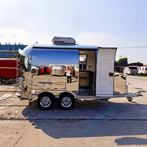 Carrito de Comida Móvil de Acero Inoxidable para Venta Ambulante de Helados, Comida Rápida, Hamburguesas, Fideos Fríos a la Parrilla - Product Image 4