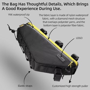 Free Sample Factory Direct <b>Sale</b> Small <b>Bicycle</b> Bag Accessories Tool Storage Mount Waterproof Bike Handlebar Frame Mobile Bag - Product Image 4