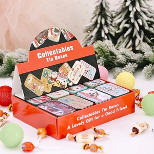 Decorazioni natalizie scatola di latta di caramelle nuovo anno portaoggetti organizzatore forniture per feste scatola regali di <span class=keywords><strong>natale</strong></span> - Product Image 2