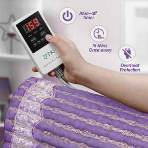 Almohadilla de calor de piedra curativa de amatista de 23,5 ''<span class=keywords><strong>X</strong></span> 16'' Apagado automático - Product Image 4