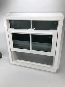 Nhà Máy Giá Trượt Treo Đôi Treo Top Treo Cửa Sổ Trắng PVC Khung Nhựa Vinyl Cửa Sổ Chống Cháy Cửa Sổ Từ Trung Quốc - Product Image 6