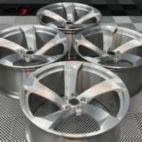 عجلات روتور ماتي فضية 5x112 مقاس 19 و20 و21 بوصة مصنوعة بالحدادة لسيارات أودي A4L وA6L وA5 وS5 وB7 وA4 وTT وRS وTTS وC7 وA6 وS6 وRS5 وRS4 وQ5 وSQ5 وA7