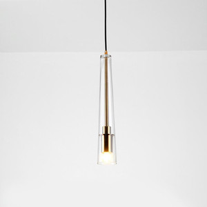 Modern Minimalist Single Head Glass Pendant <b>Light</b> Led E26 Gold Cone Lamp For <b>Dining</b> Room Bedroom Study Bar Counter - Product Image 1