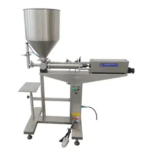 Semi Automatic Low Cost Pneumatic Piston Honey Cream Grease Filling Machine With Hopper