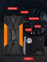Nuevo Arrancador de Baterías de Litio de 98000mAh y 1000A con Compresor de Aire y Cargador de Baterías