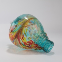 Abat-jour en verre fusionné fait main, écologique, durable, pour lampe LED d'intérieur, couvercles de lampe de remplacement sécurisés