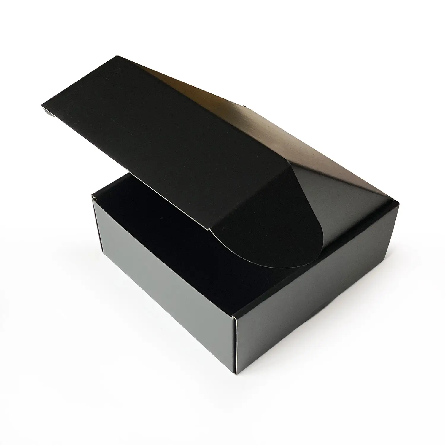 익스프레스 산업용 도매 맞춤형 로고 골판지 블랙 우편함 보호 엠보싱 인쇄 처리 제공