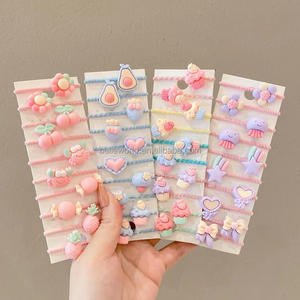 BELLEWORLD Factory, Estilo Coreano, Venta Caliente, 20 Piezas/10 Piezas por Bolsa, Diademas para el Cabello, Lindos Lazos para el Pelo de <span class=keywords><strong>Moda</strong></span>, Anillo para el Pulgar para Niños - Product Image 3