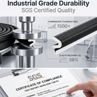 Bande d'étanchéité moderne en mousse PU haute densité pour bas de porte, résistante aux intempéries et insonorisante, certifiée SGS, inserts insonorisants pour fenêtres avec garantie de 3 ans