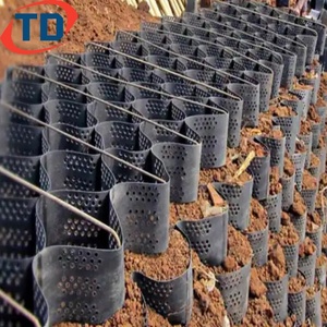 Đường <span class=keywords><strong>geocell</strong></span> nhà sản xuất tại Trung Quốc HDPE geocells sỏi lưới 9x17 ft sỏi mặt đất lưới có thể gập lại Geo di động ổn định - Product Image 2