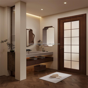 Luxury Modern Marble <strong>Wood</strong> <strong>Bathroom</strong> <strong>Cabinets</strong> with Smart Mirror Eco-Friendly Durable Water Resistant for Apartment Villa Hotel Use - Product Image 2