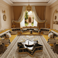 Canapé Majlis arabe traditionnel Meubles de salon modernes de style marocain Maghribi Majles Arabie