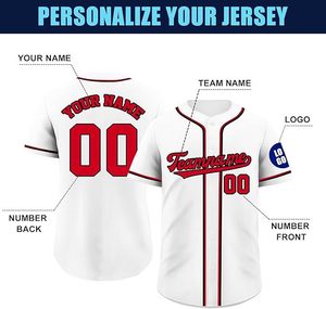 Maillot de baseball personnalisé style streetwear avec nom et numéro imprimés, effet 3D, manches courtes, coupe ample, uniforme de sport pour adolescents - Product Image 4