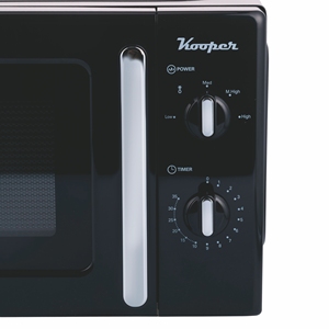 Four à micro-ondes vintage 22L 700W noir - Product Image 3