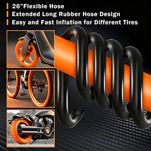 <span class=keywords><strong>Pompe</strong></span> à air pour vélo Bee Hand Bike Tire, fabriquée en Chine, 120 PSI, haute pression, <span class=keywords><strong>pompe</strong></span> à pied pour le camping et le cyclisme - Product Image 2