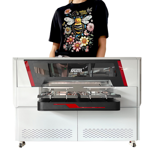 Factory Direct Sale A2 Size Two Printheads Grand Format Commercial High Speed Dual Platen Digital T Shirt DTG Garment Printer