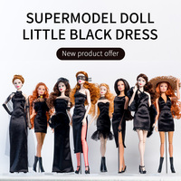 Collection de poupées en plastique noires au design original d'usine, nouveau look, pour filles, série éducative de mode, échelle 1:6, 30 cm