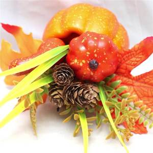 Offre Spéciale : Feuilles d'érable et baies en mousse de soie pour Thanksgiving, Halloween, Noël et la décoration - Product Image 4