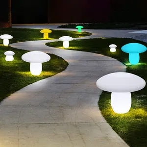 Trang Trí Led Nấm Ánh Sáng Năng Lượng Mặt Trời Vườn Nhựa Led Bóng Đá Hình Cầu Ngoài Trời Không Thấm Nước Sự Kiện Ánh Sáng Đèn