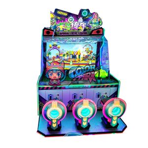 Machine de jeu d'arcade colorée pour enfants, 3 joueurs, tir à l'eau, fonctionnant à pièces, pour parcs d'attractions - Product Image 6