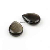 Perles d'obsidienne noire en vrac de haute qualité, lisses, formes variées, pierres précieuses naturelles pour la fabrication de bijoux, effet de jeu de couleurs/flammes, 100g