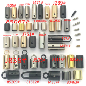 Nhà Máy Tùy Chỉnh 3Mm-10Mm Kim Loại Biểu Tượng Dây Kết thúc Thiết Kế Thời Trang Dây Rút Vít Dây Khóa Stopper - Product Image 3